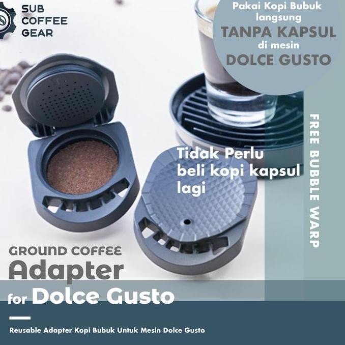 TERMURAH - Adapter Kapsul Kopi Dolce Gusto Espresso Reuseable Capsule Refill