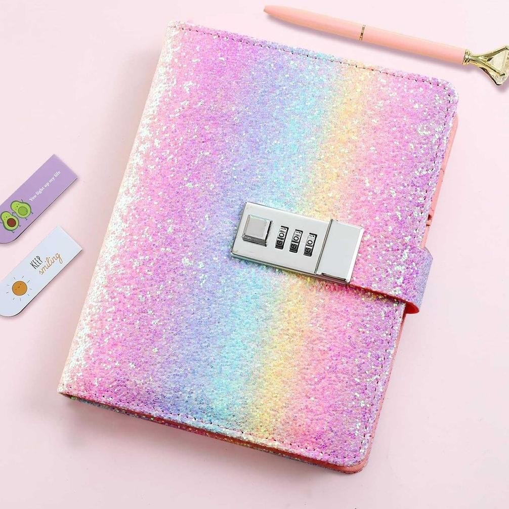 

Buku Catatan Jurnal Daun Longgar Payet Pelangi Merah Muda Agenda Perencana Lucu Pengatur Pribadi Jadwal Catatan Buku Harian Hadiah Anak Perempuan Alat Tulis Primal JIALILI Buku Diary Notebook Catatan Jurnal B6 256 Halaman with Lock F5 quality AST