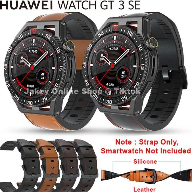Tersedia STRAP TALI JAM HUAWEI WATCH GT 3 SE HUAWEI GT3 SE LEATHER KULIT RUBBER