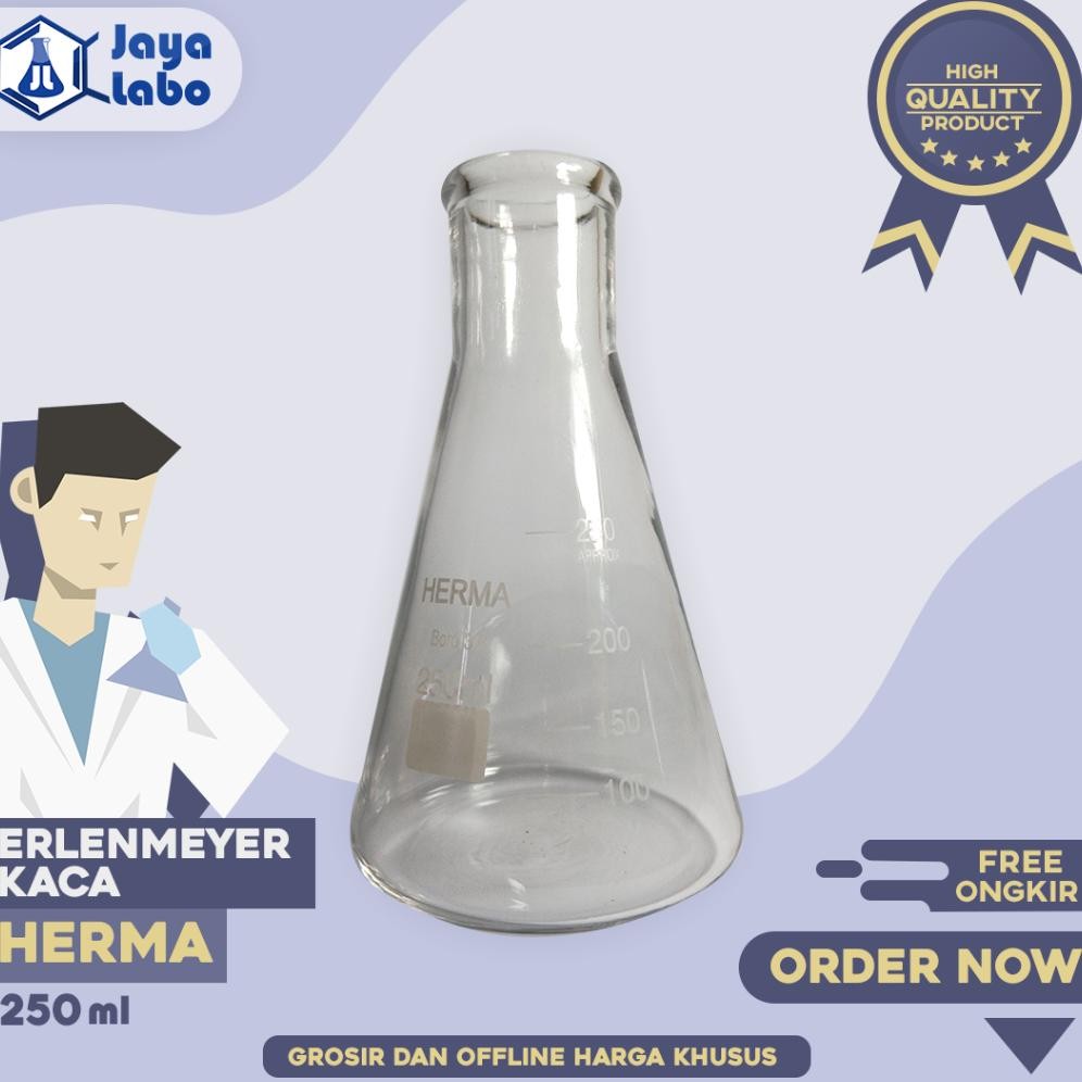 Promo 6.6 Erlenmeyer HERMA 250 ml / Erlenmeyer Flask HERMA 250 ml
