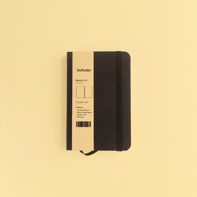 

Bukuqu Sketchbook A6 200 Gsm Hardcover - Portrait/Notebook Gambar/ Lukis/ Cat Air Buku Sketsa Pocket Co