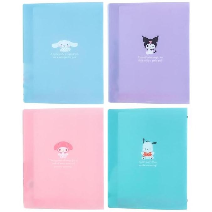 

Binder B5 New Life Sanrio My Melody Cinnamoroll Plastic 26 Ring Buku Catatan Notebook Limited Edition Co