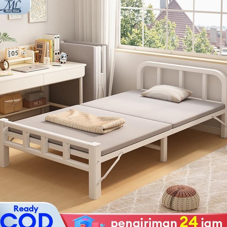Ranjang Besi Lipat Ranjang Lipat Portable Tempat Tidur Lipat Dipan Tempat Tidur Dipan Lipat