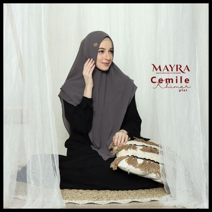 KHIMAR CEMILE PLAT MAYRA/KOLEKSI SYARI TERBARU / KHIMAR SYARI TERBARU MAYRA