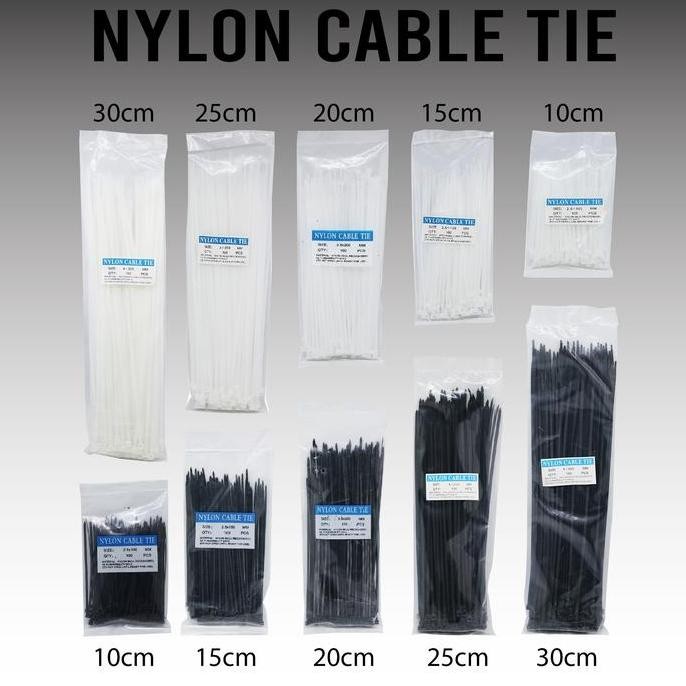

Kabel Ties 10Cm 15Cm 20Cm 25Cm 30Cm Nylon Cable Tie Insulock Tis Besar Co