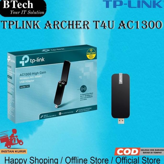 Tplink Archer T4U Ac1300 New Stok