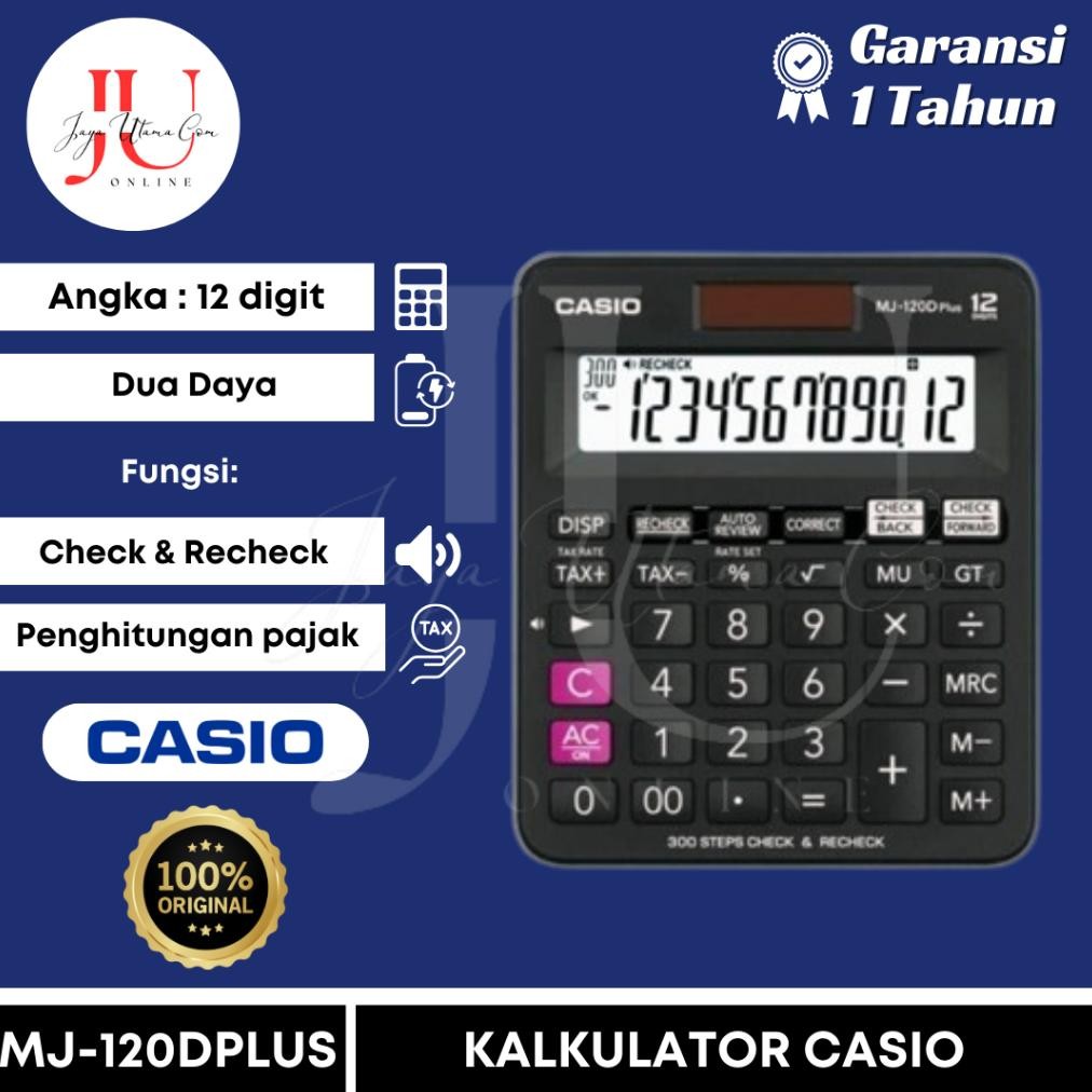 

Kalkulator Casio MJ 120D / MJ 100D PLUS CHECK CORRECT