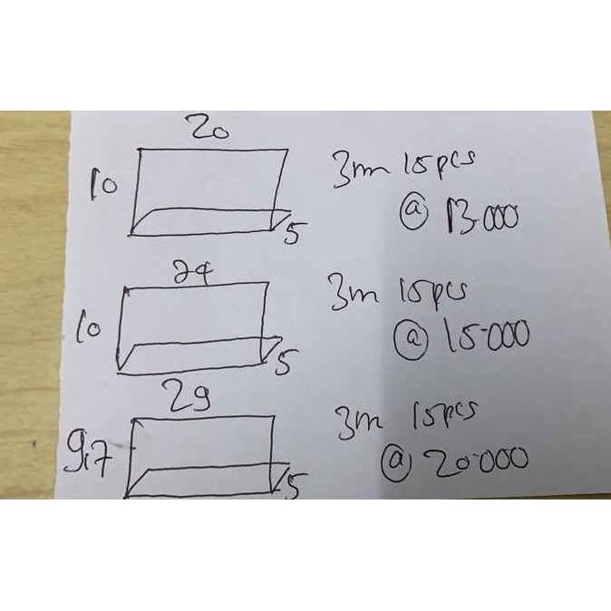 

Acrylic 3Mm Bening Tekuk L Total 45 Pcs. Mr Hendi Co