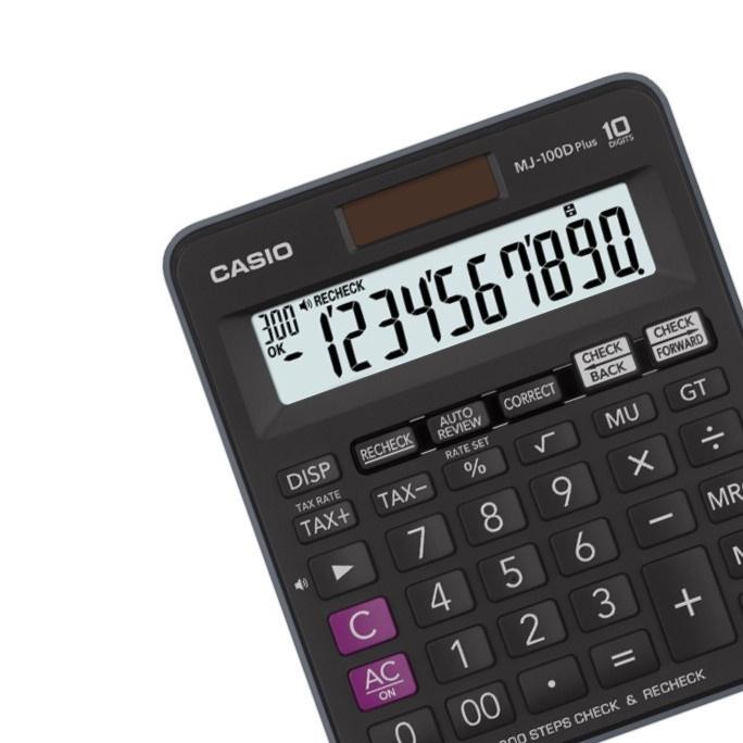 

CASIO Kalkulator MJ-100DPlus / Kalkulator Dagang / Kalkulator Bisnis / kalkultor Fungsi Recheck Kalkulator 10 Digit