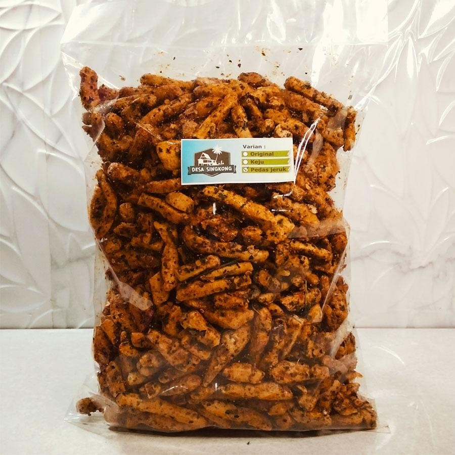 

Basreng viral pedas daun jeruk 1 kg bumbu melimpah