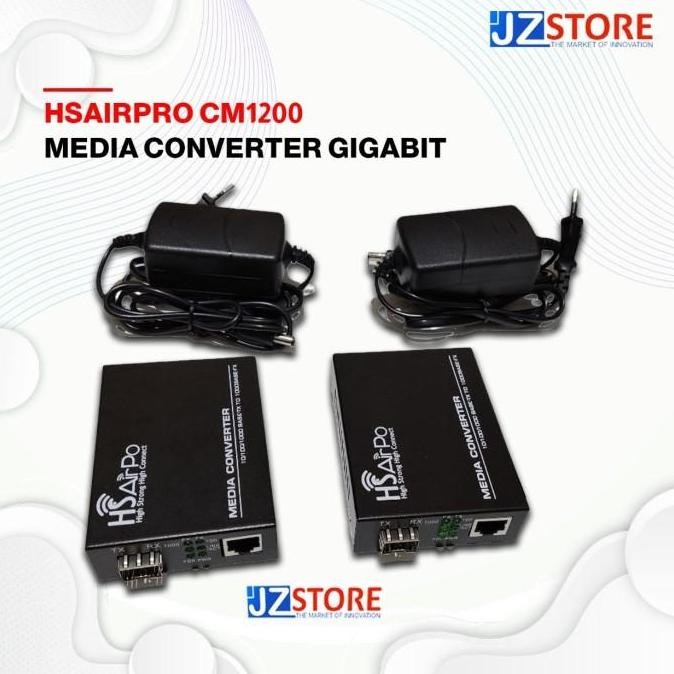 Hsairpo Cm1200 Converter Fo Gigabit Hs Airpo Cm1200 New Stok