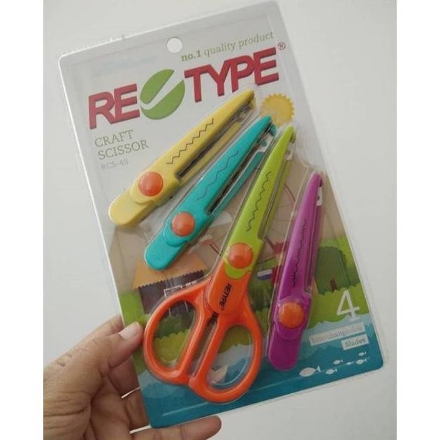 

RE-TYPE Craft Scissors Set isi 4 RCS-4S