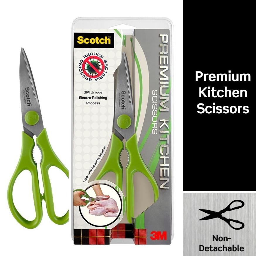 

Scotch 3M Gunting Dapur Premium KS-AB Hijau 8 Inch