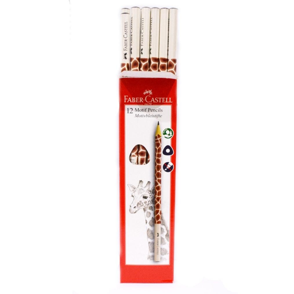 

Pensil 2B Motif Giraffe Faber Castell Per Box