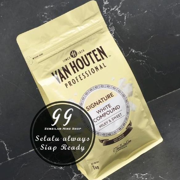

Van Houten White Coins Compound 1 Kg Professional Chocolate Cokelat Putih Coin Coklat Koin