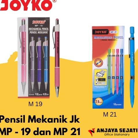 

Pensil Mekanik Joyko MP - 19 dan MP 21 | Perlusin (12pcs)