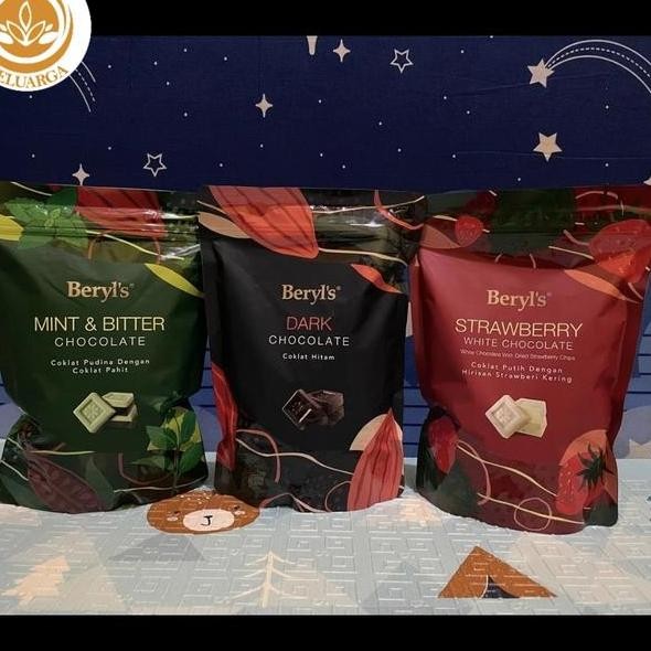 

Coklat Beryls Strawberry White Chocolate Dark Chocolate 280Gr