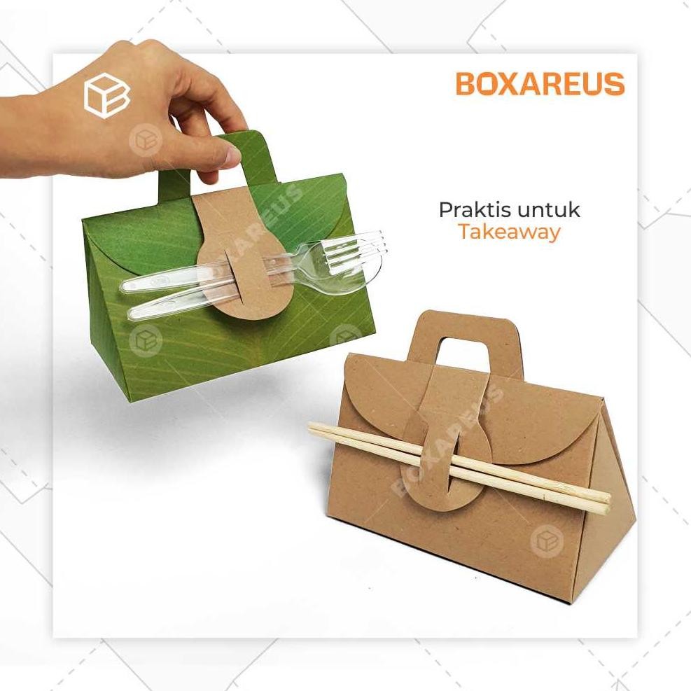 Bungkus Nasi Rice Pack Lunch Box Kertas Kemasan Makanan | FP 165