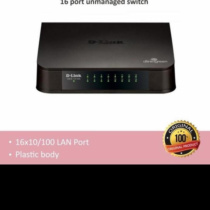 Switch 16 Port Dlink Des-1016A/ Switch 16 Port 10/100 New Stok