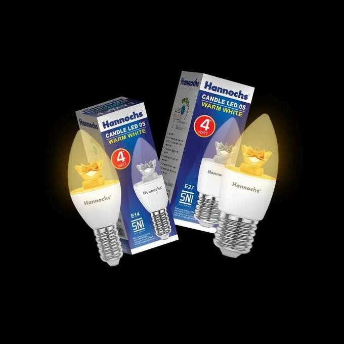 (Allthebest) Hannochs Lampu Led Candle 05 E14 4Watt / Lampu Lilin Hanochs E14 4W LED 05