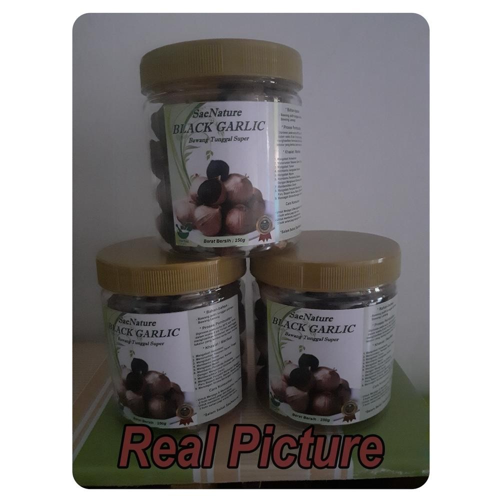

Black Garlic Bawang Hitam Tunggal 250 Gram Berat Bersih
