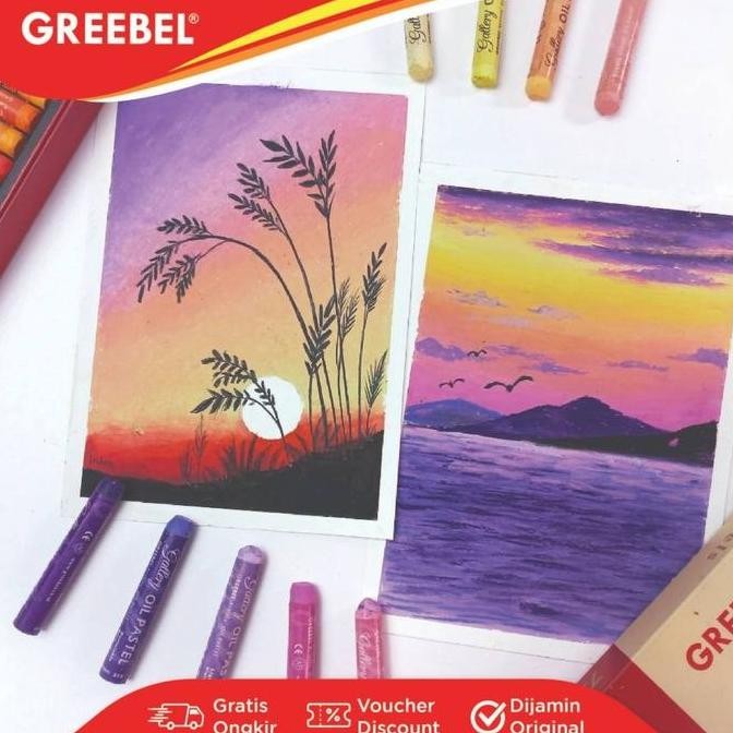 

GREEBEL ARTIST OIL PASTEL 12 WARNA / GREEBEL Crayon Artist 12 Warna lj