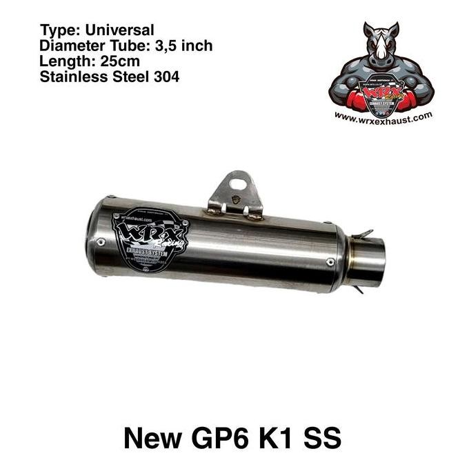 Knalpot Wrx New Gp6 K1 Ss Terbaru