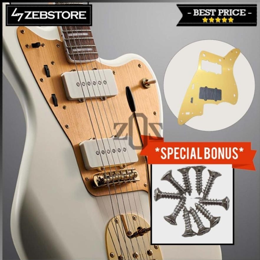 Pickguard Anodized Gitar Squier Jazzmaster 40th Anniversary Matte