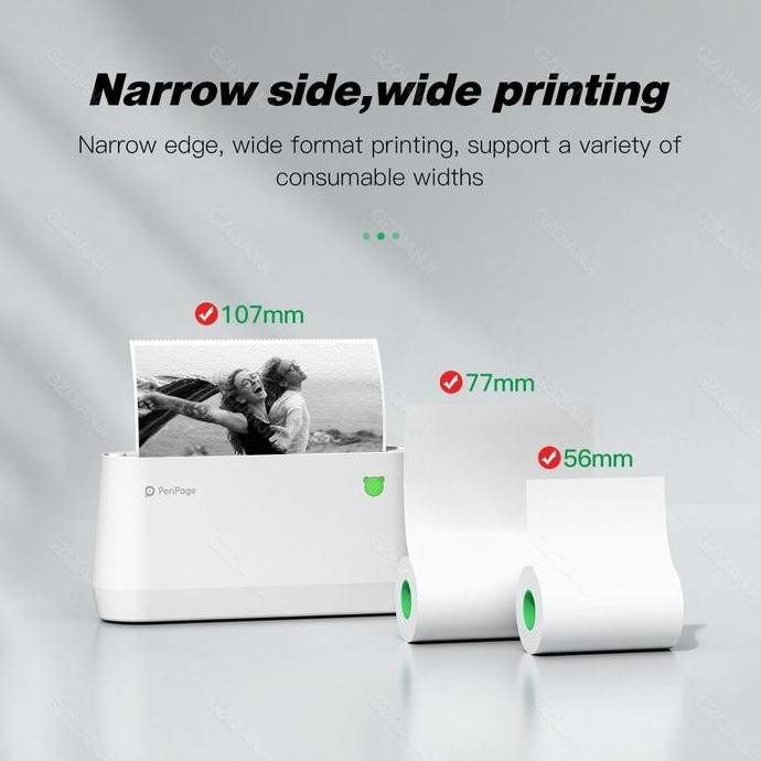 Peripage A9S Max 304 Dpi Mini Printer Thermal Bluetooth New Stok