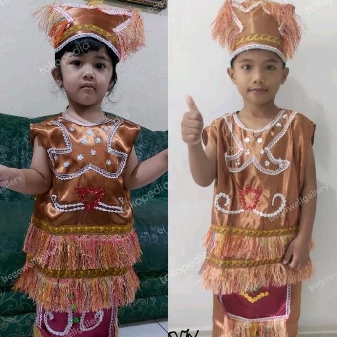 Baju Adat Papua Anak Laki Perempuan Paud Tk Sd