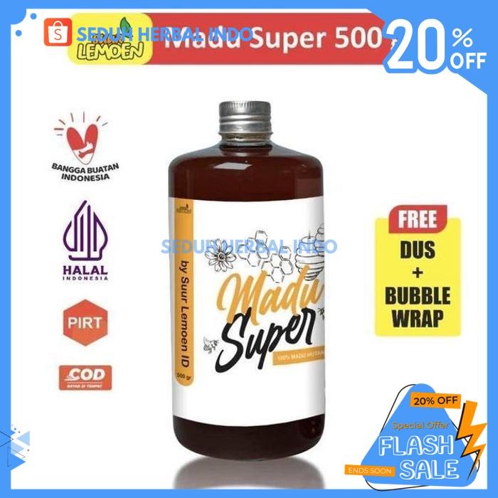 

MADU SUPER SUPER 700GR SUUR LEMOEN DIJAMIN GRATIS ONGKIR
