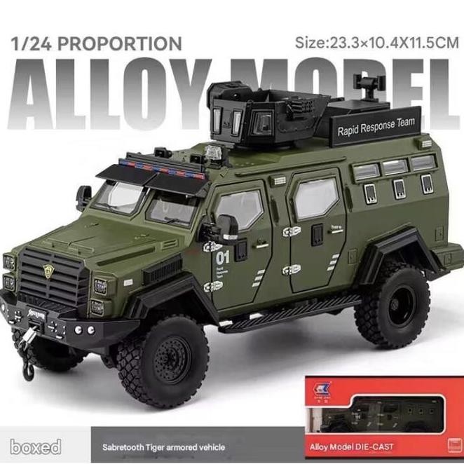 Diecast Gaz 4X4 Russian Military 1/32