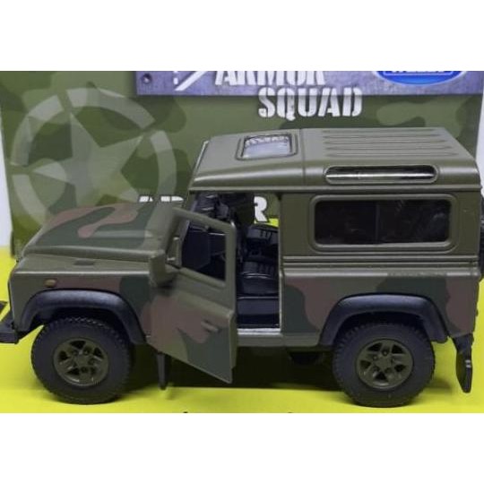 Diecast Land Rover Defender Army 1/38 By Welly Nex