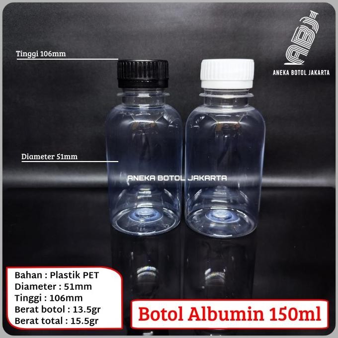 Botol albumin 150 ml Botol gendut 150 ml Botol plastik 150 ml
