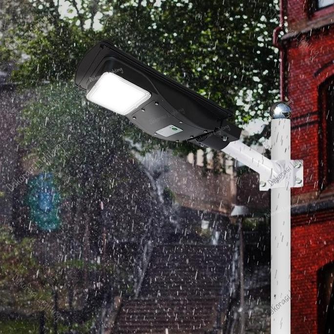 Lampu Taman Solar Cell Led 20w Tiang Pagar Dinding Waterproof ip67
