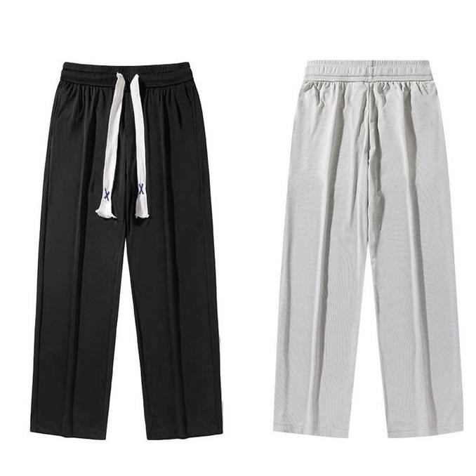 Celana Bahan Kain Premium Pria Celana Pinggang Karet Cowok Size Jumbo