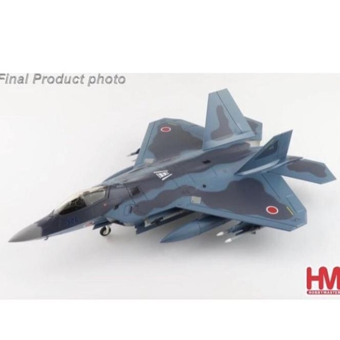 Diecast Pesawat Tempur F-22J Raptor Jsdf Japan 1/72 By Hobby Master