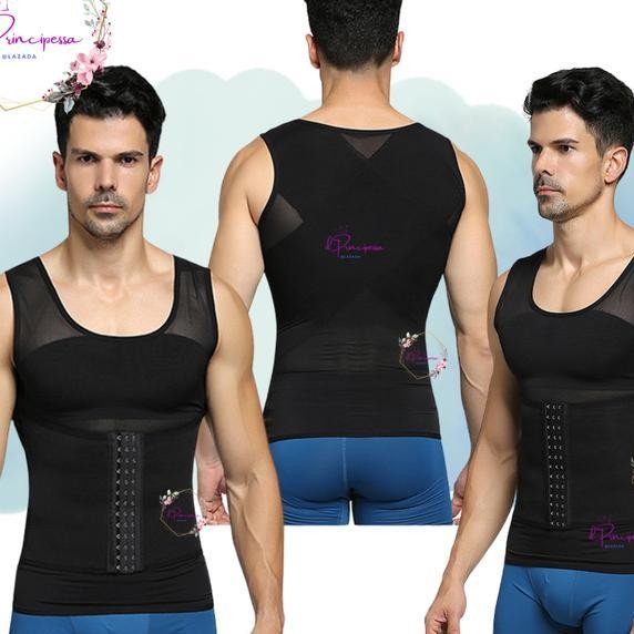Ms041 Men Body Shaping Kaos Dalam Pria Korset Pria Korset Cowok