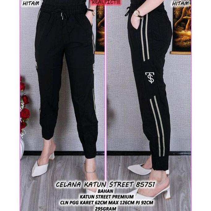NEW ARRIVAL  8089 Celana Jogger Viral Import Joger Wanita Fashion Matt. Katun Stretch Import Premium