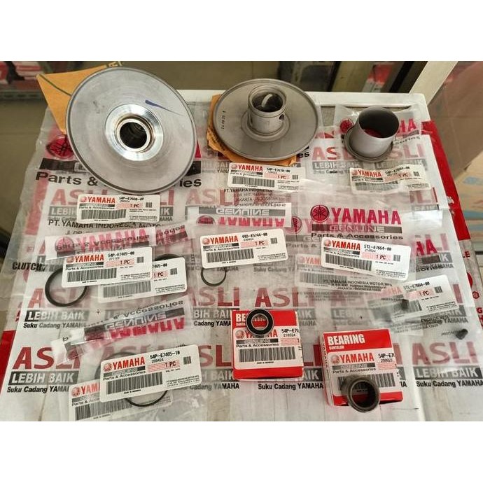 Paket Cvt Pully Belakang Mio J - Mio Gt - Soul Gt 115 - Fino Fi 115 -  Original Yamaha Genuine Parts