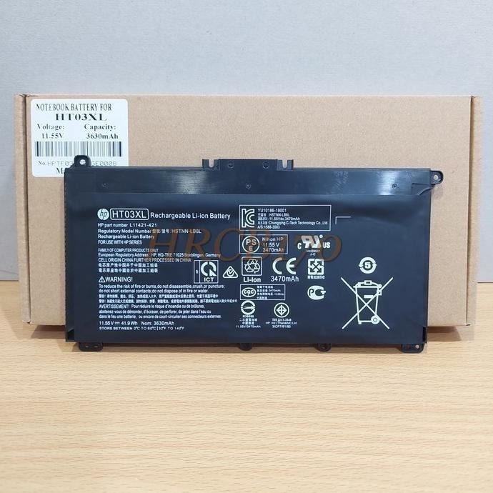Baterai Hp 14S-Cf3034Tx 14S-Cf2010Tx 14S-Cf2008Tx 14S-Cf2009Tx -Hrcb New Stok