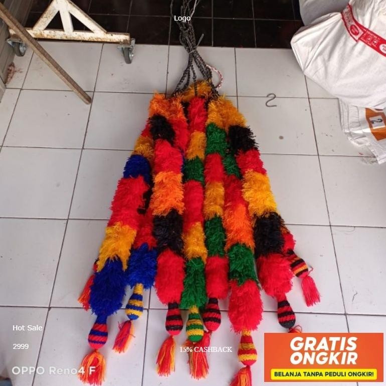 Pecut Gombyok 2,5 Meter/Pecut Jaranan/Pecut Bopo Trending