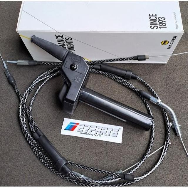 GAS SPONTAN MAGURA RX KING SET KABEL GAS CARBON 2 CABANG RX KING