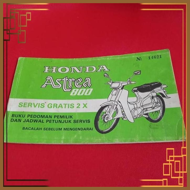 [RBM] BUKU HONDA ASTREA 800 1983