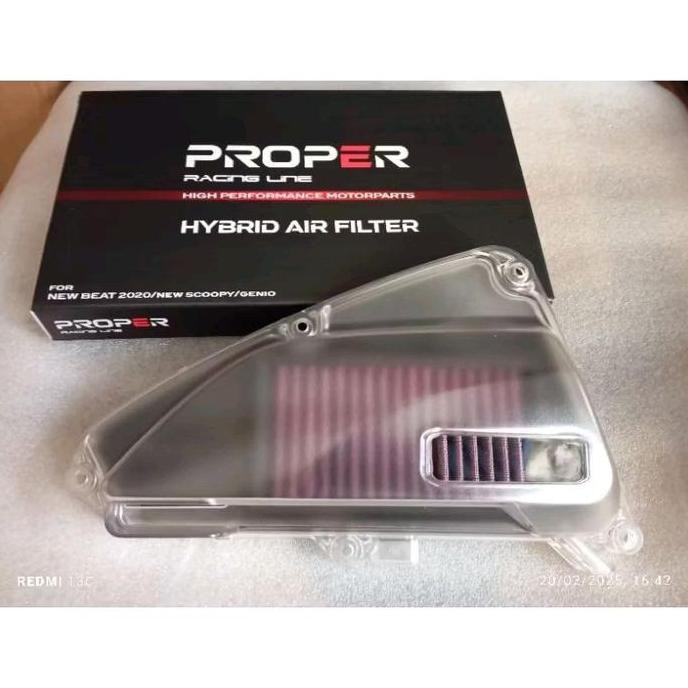 cover filter honda beat deluxe / beat 2020 / scoopy prestige / Scoopy 2020 transparan smoke bening t