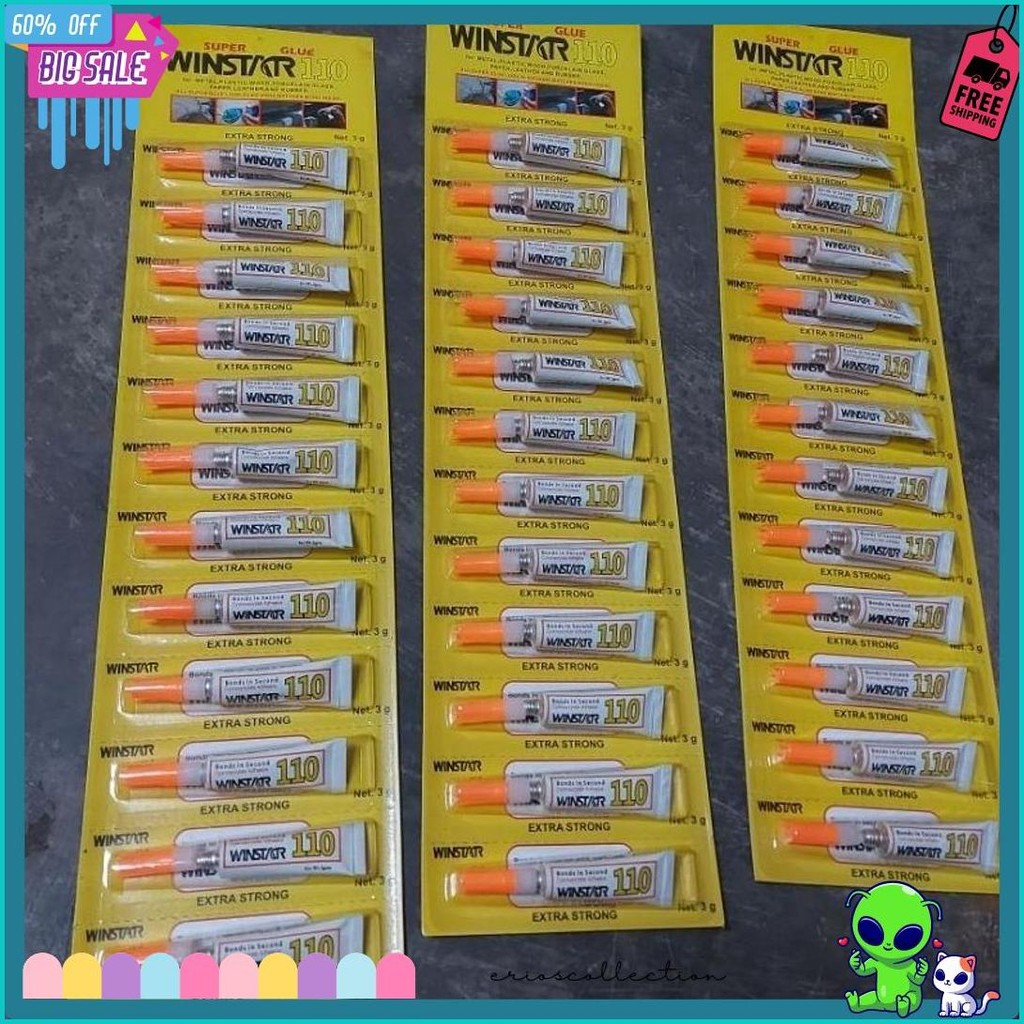 

(12 Pcs) Lem Alteco Winstar Super Glue 110 | 1 Pak 1 Lusin Diskon