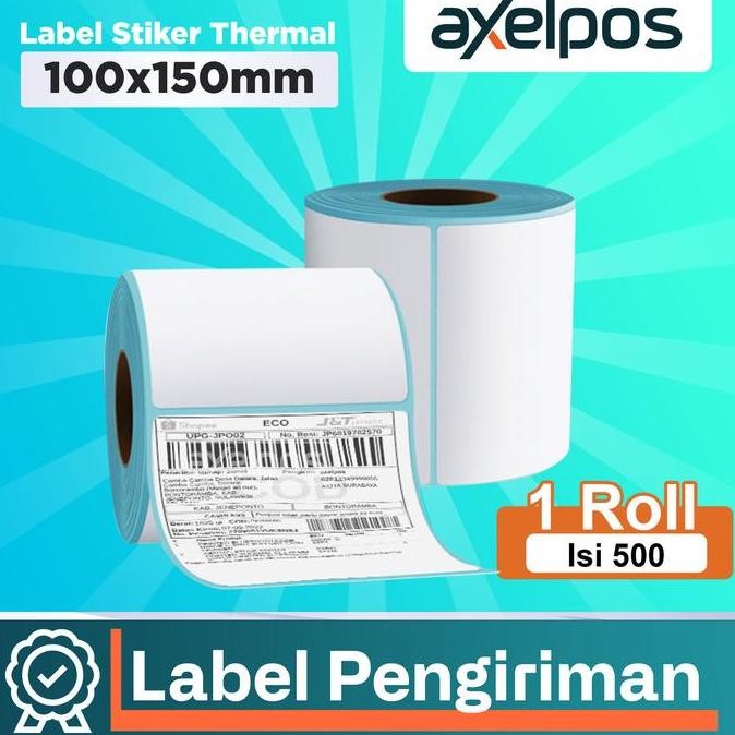 

TERMURAH Kertas Thermal Label Stiker A6 100x150mm Isi 500 Lembar