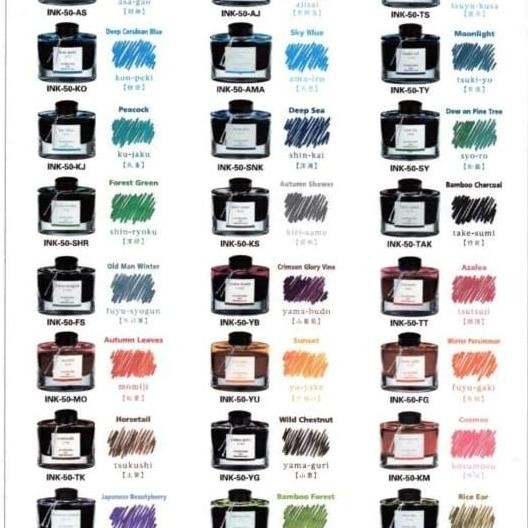 

TERBARU - PILOT IROSHIZUKU INK 50 ML/TINTA IROSHIZUKU INK 50 ML FOUNTAIN PEN