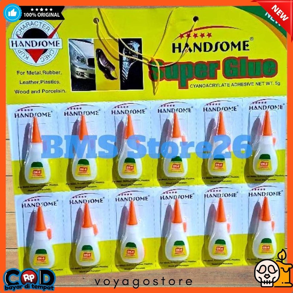 

Lem Botol - Lem Power Glue Botol Handsome - 1 Lembar Isi 12 Pcs Flash Sale! Diskon Hingga 70%