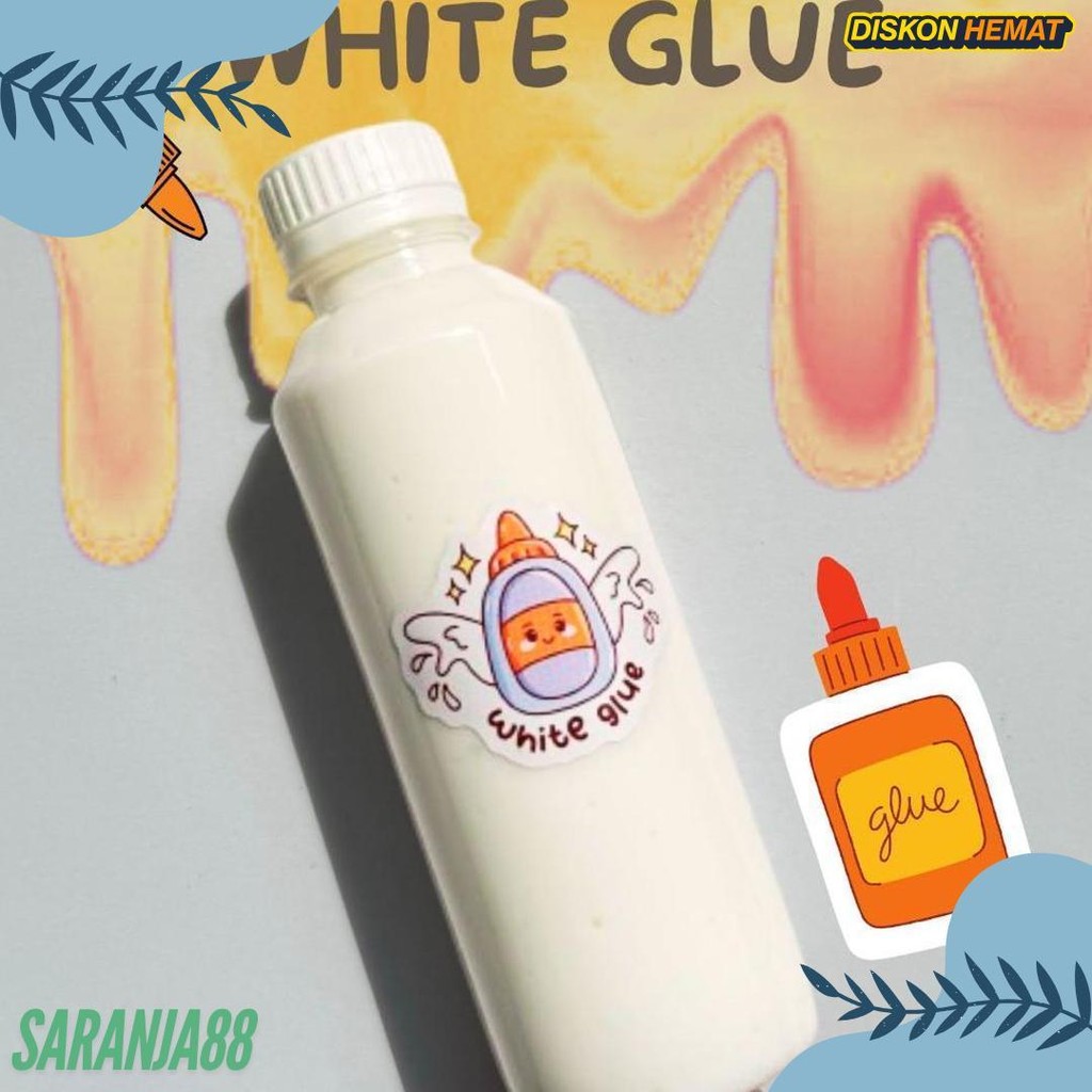 

White Glue 250Ml/ Lem Putih /Lem Fox Kayu Lem Slime Bahan Slime Activator Terlaris! Produk Ini Banyak Dicari